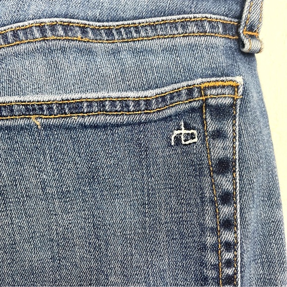 Rag & Bone Dre Low-Rise Slim Boyfriend Mariposa Wash Raw Hem Size 26 - Picture 11 of 15